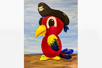Paint Nite: Parrot Pirate (Ages 6+)